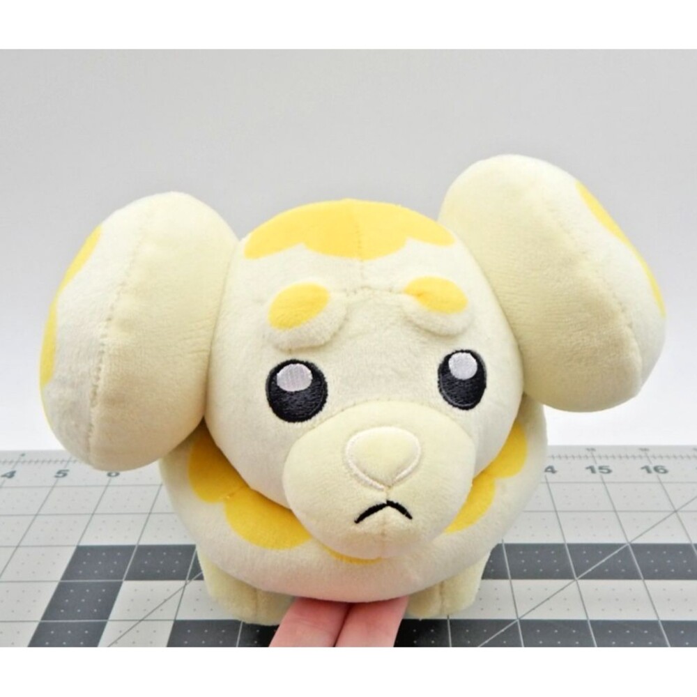 Pokemon Original Fidough Poke Plush 8-1/2 Inch Jazwares 2024 Embroidered Eyes